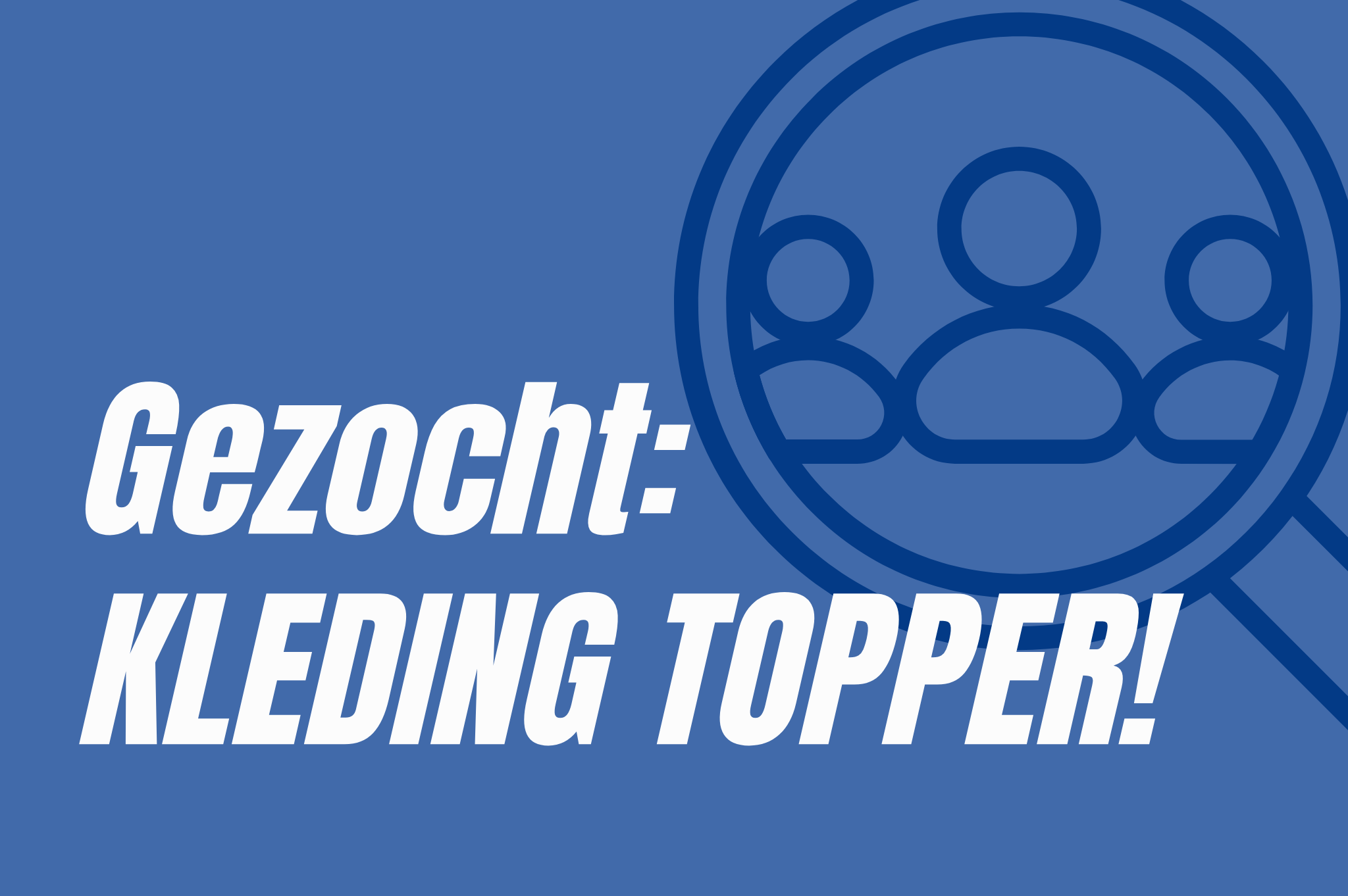 Plekje vrij bij de Kledingcommissie! Iets voor jou?