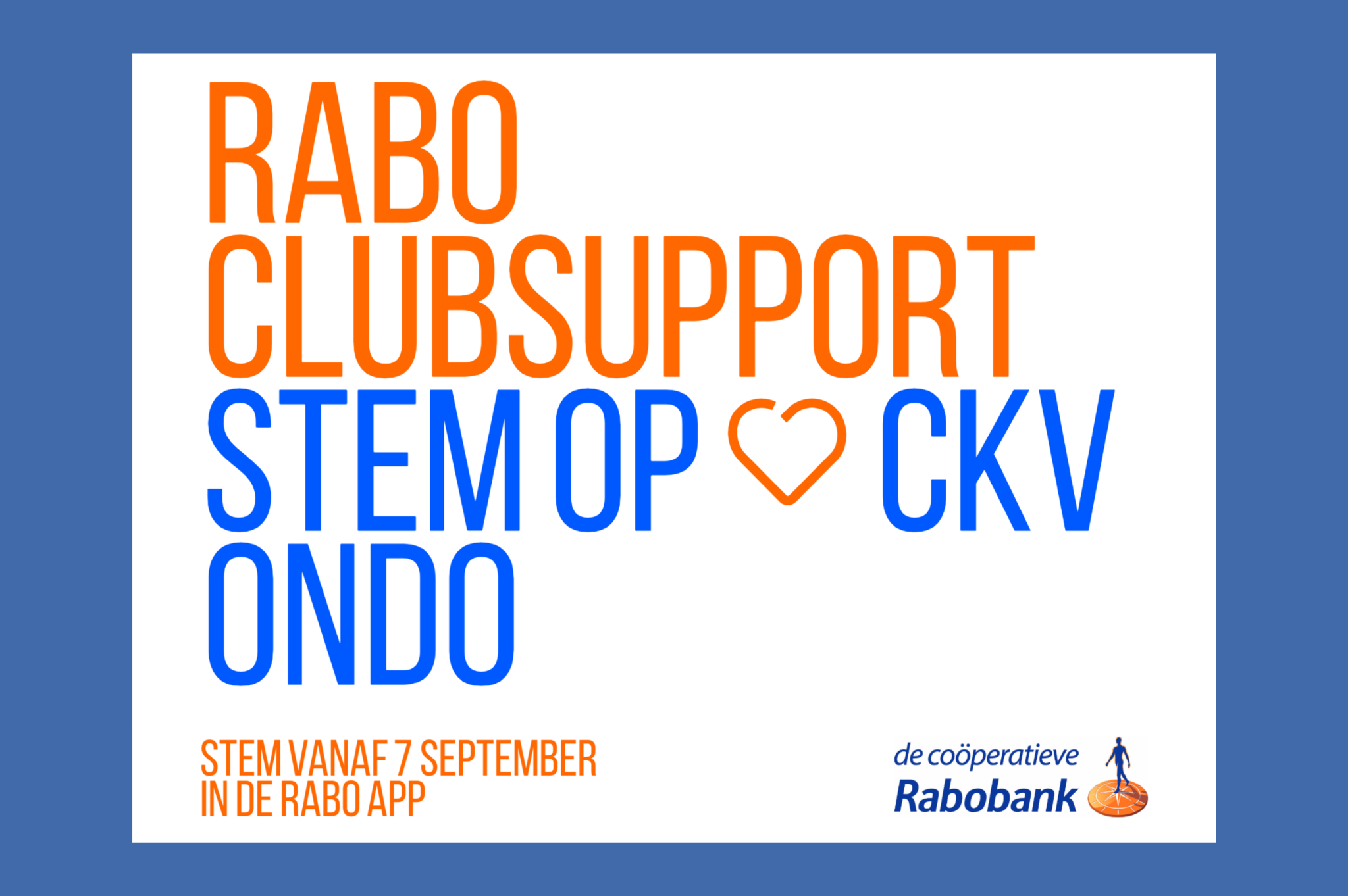 Stem op onze club met Rabo clubsupport!