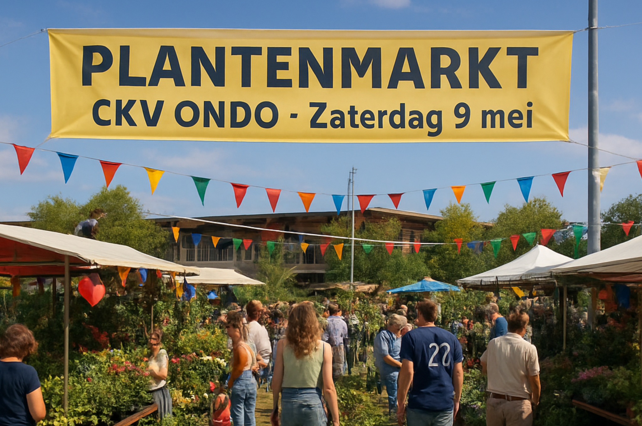 Plantenmarkt zaterdag 9 mei 2026