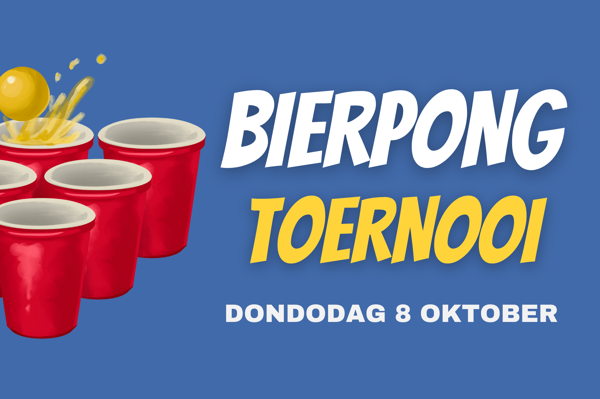Bierpongtoernooi - 8 oktober 🍺